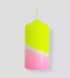 Bild in Slideshow öffnen, Dip-Dye-Block-Kerzen im Farbverlauf groß

